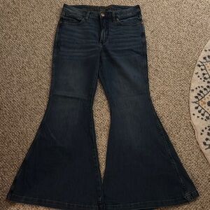 Wrangler high rise super flare jeans